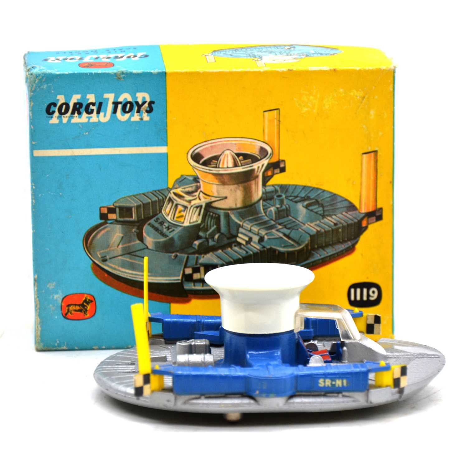 Corgi die-cast model vehicle, ref.1119 HDL Hovercraft, silver and blue, boxed - Image 2 of 2