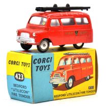 Corgi Toys die-cast model vehicle, ref. 423 Bedford 'Utilecon' fire tender, boxed