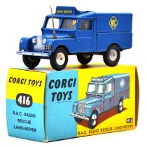 Corgi ref. 416 RAC radio rescue Land Rover, boxed