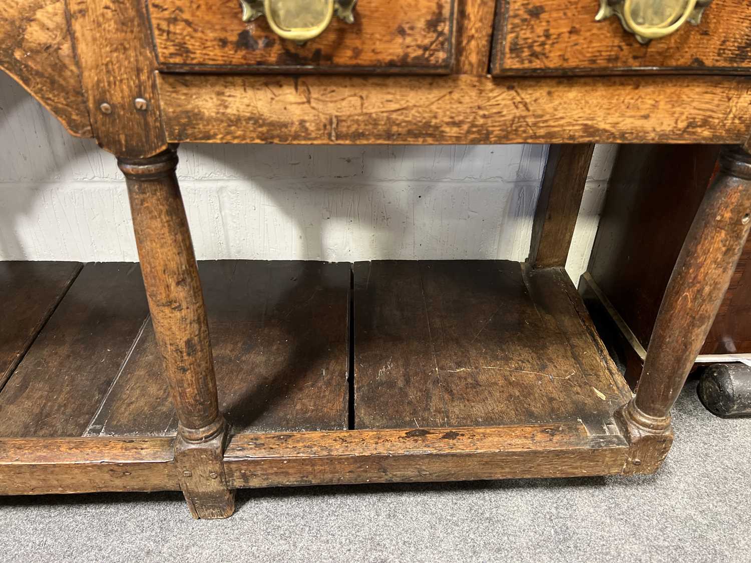 George III oak dresser, - Image 10 of 11