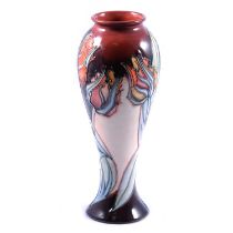 Sally Tuffin for Moorcroft, a vase in the Red Tulip design.