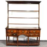 George III oak dresser,