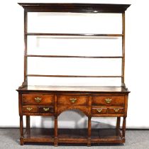 George III oak dresser,