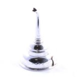 Modern silver wine funnel, JAC, London 2000