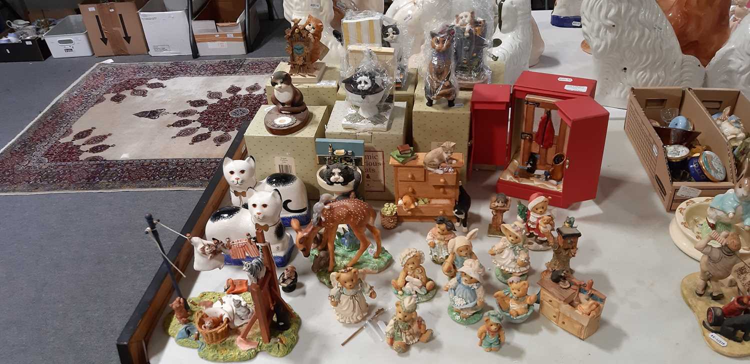 Quantity of Border Fine Arts Comic & Curious Cats figurines, and similar - Image 10 of 10