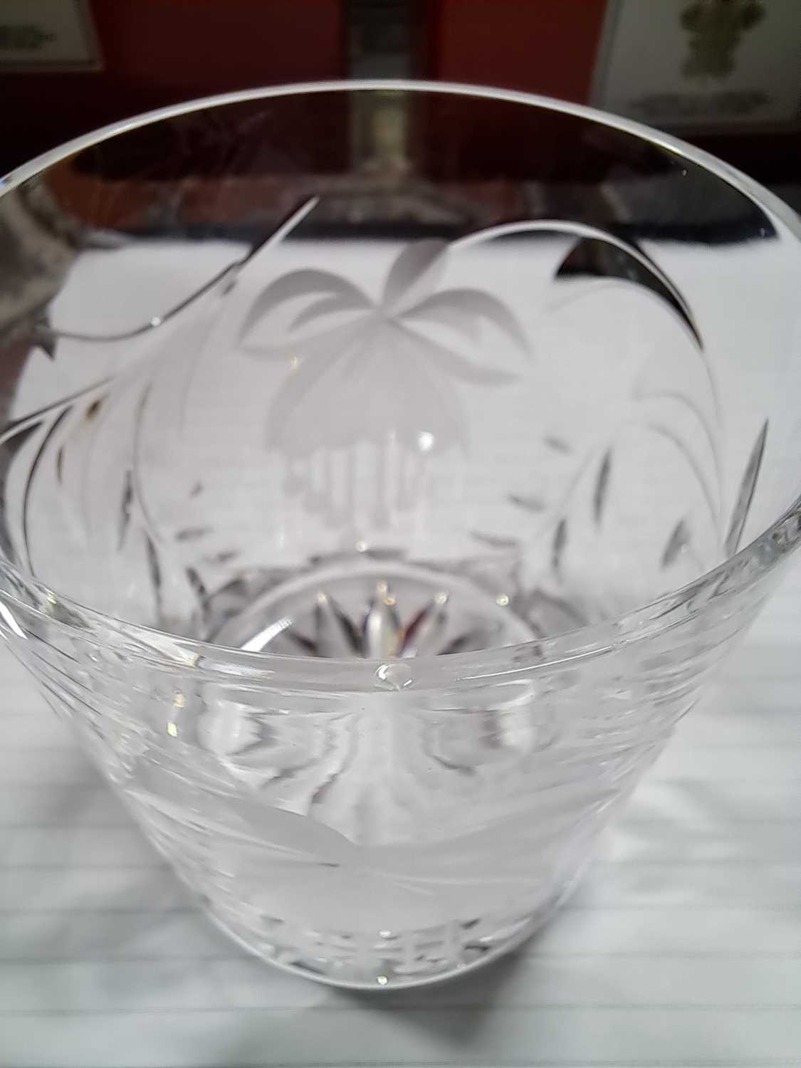 Royal Brierley Crystal glassware, Ronald Stennett Wilson Wedgwood decanter, boxed plated dish - Image 16 of 21