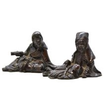 Two Chinese bronze figures,