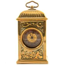 Brass carriage clock,