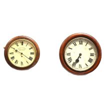 Two wall clocks,