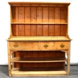 Pine kitchen dresser,