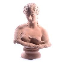 Terracotta bust of a Classical Maiden