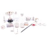 Quantity of assorted silver items