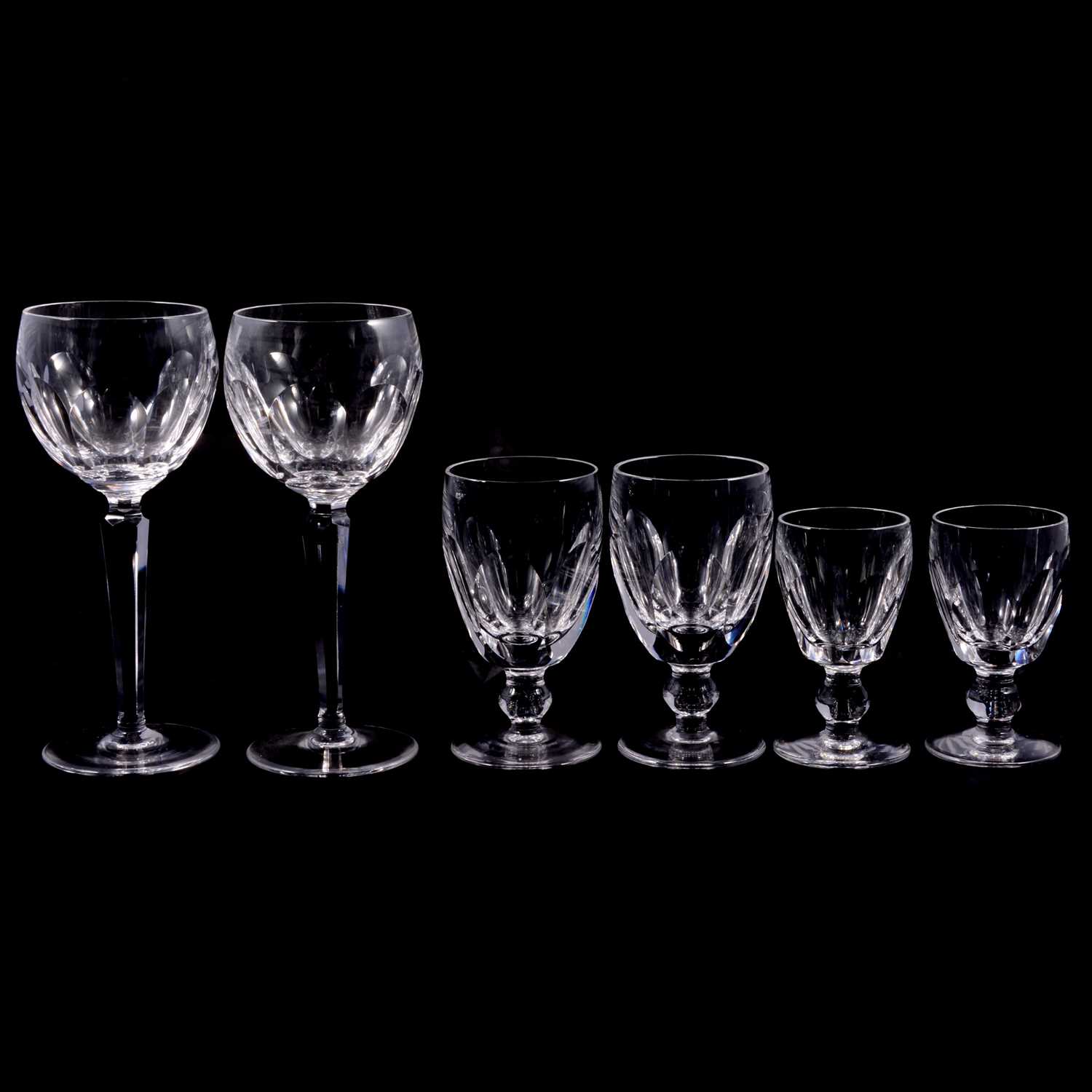 Part suite of Waterford table glassware.