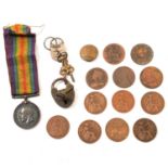 British War Medal 1914-1918, button, tokens, coins, etc.