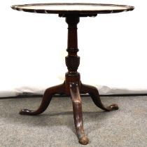 Mahogany tripod table,