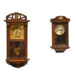 Two wall clocks,