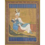 Two Persian painting on cloth,