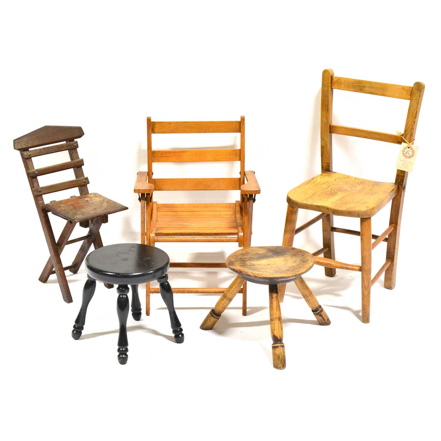 Small group of child's furniture,