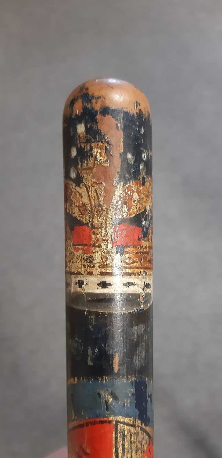 George |V 1820 painted truncheon, 45cm, Plain Victorian Wooden Truncheon with an indistinguishable - Image 7 of 13