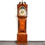 William IV mixed wood longcase clock,