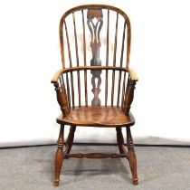 Victorian elm and ash Windsor chair