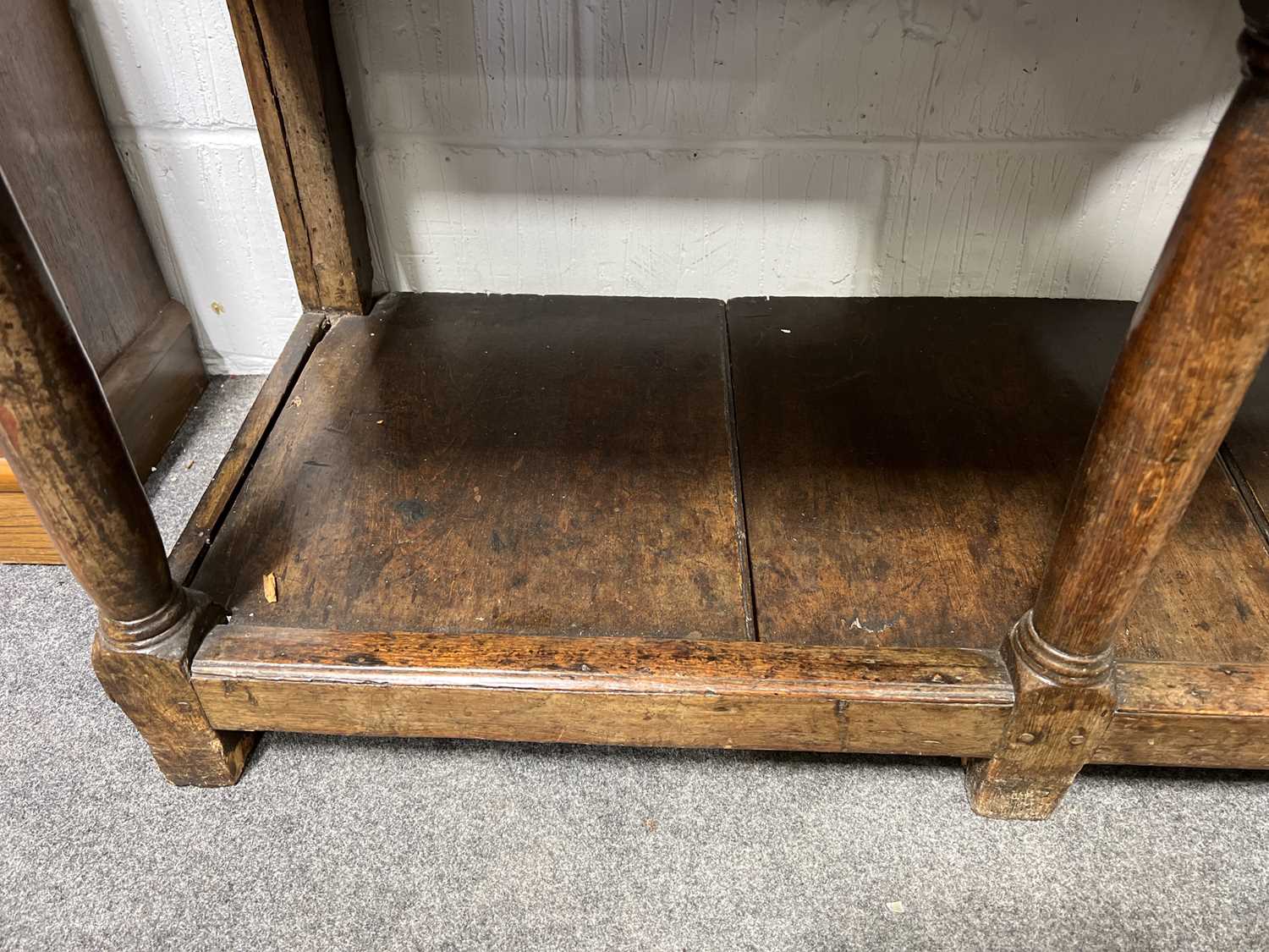 George III oak dresser, - Image 8 of 11