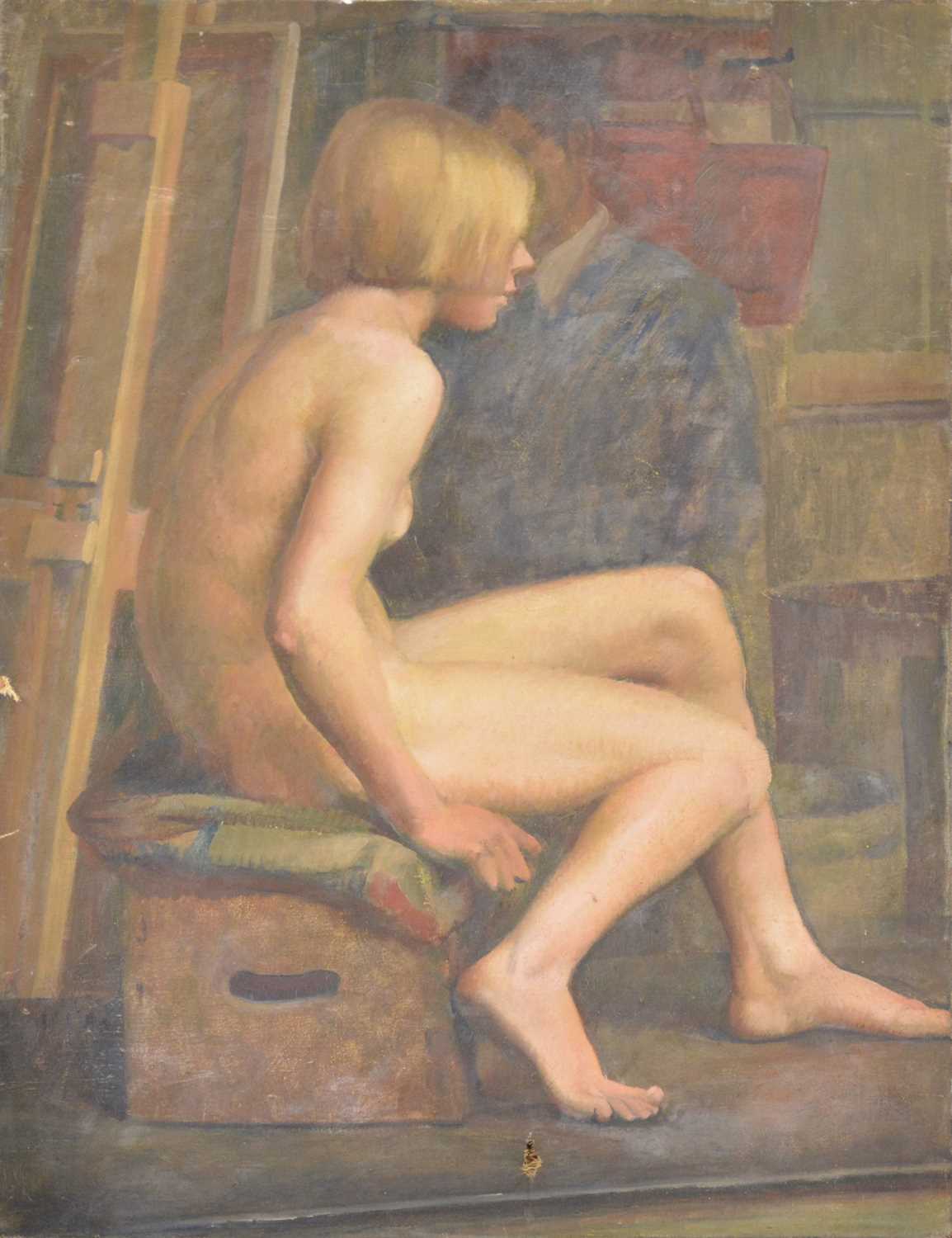 Leighton Hall Woollatt, Four oil paintings, - Image 2 of 4