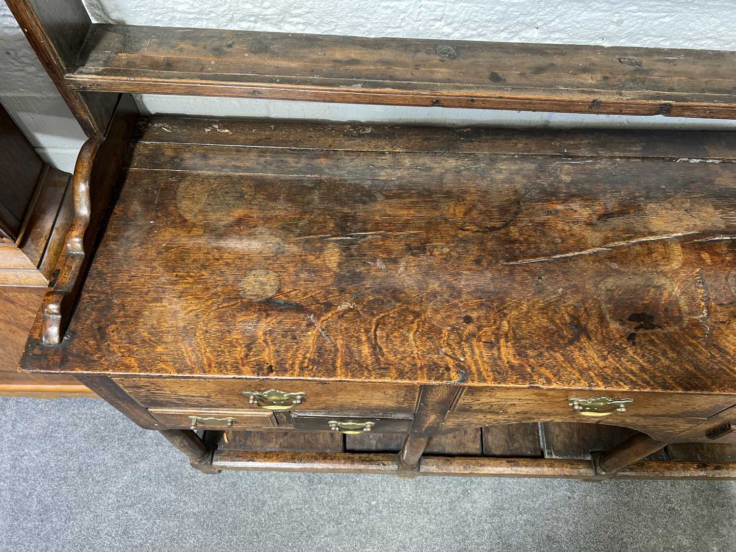 George III oak dresser, - Image 5 of 11