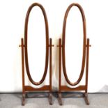 Pair of modern cheval mirrors