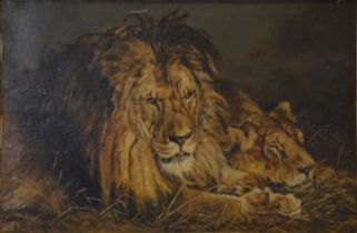 E Parkinson, Lion and Lioness,