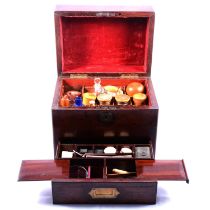 Late Georgian mahogany medicine chest