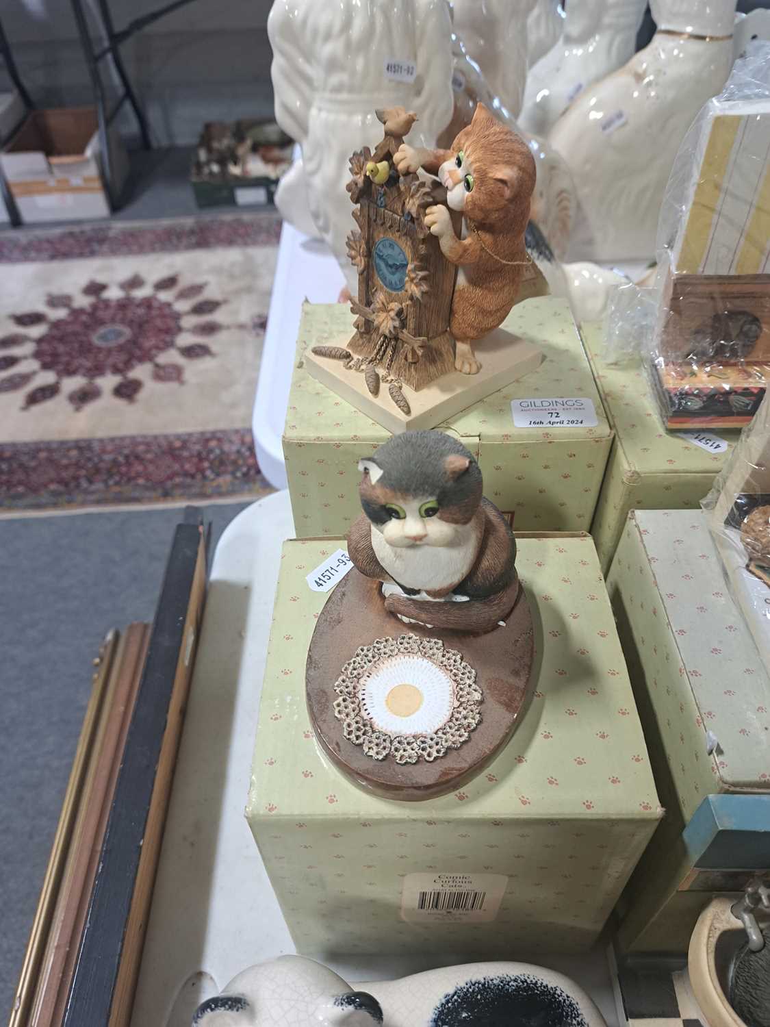 Quantity of Border Fine Arts Comic & Curious Cats figurines, and similar - Image 5 of 10