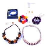 A small collection of costume jewellery