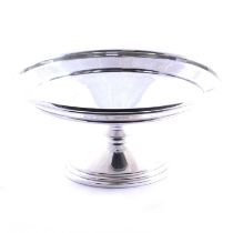 Silver pedestal bowl, Davies & Powers, Birmingham 1942