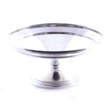 Silver pedestal bowl, Davies & Powers, Birmingham 1942