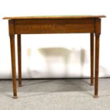 Victorian oak side table