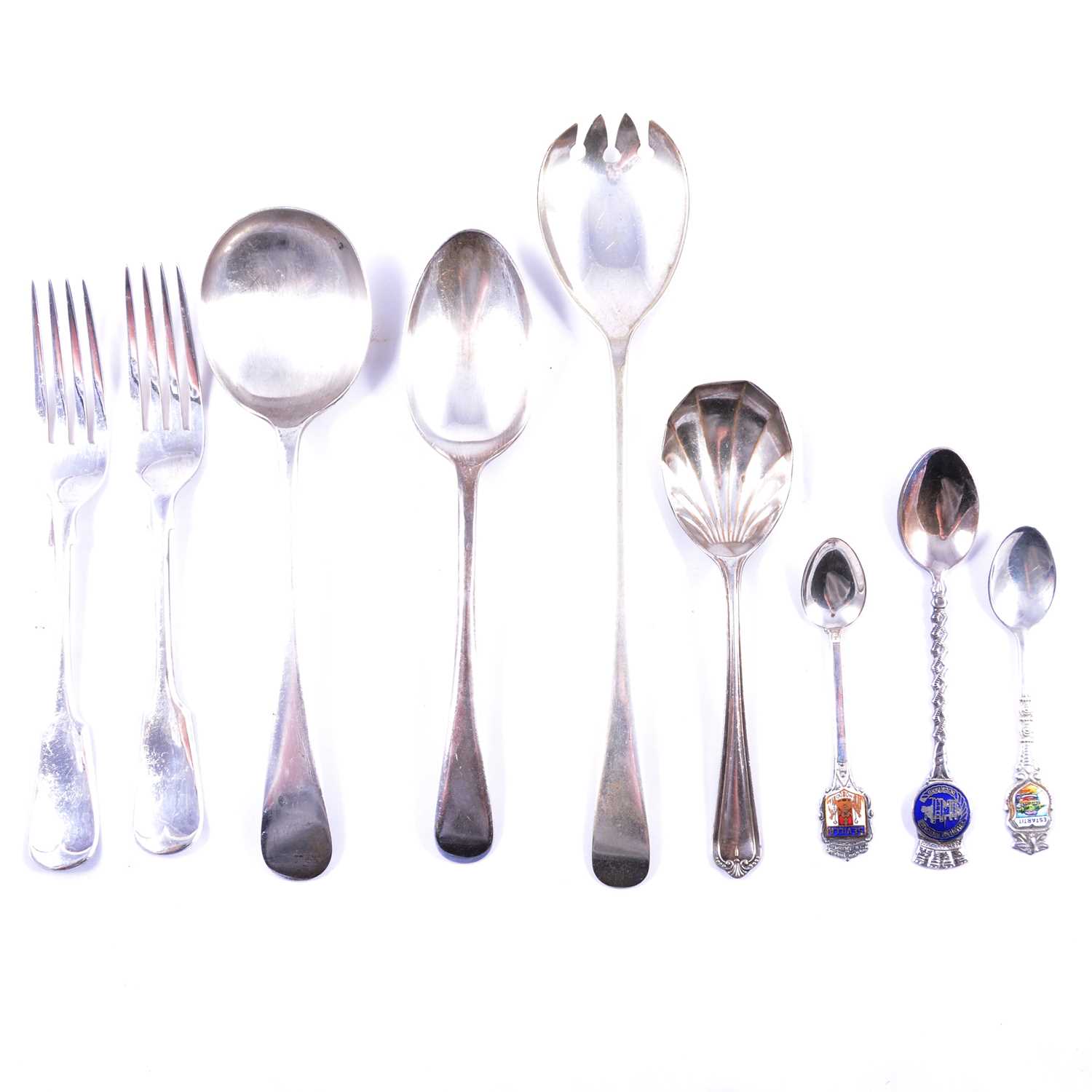 Quantity of silver plated cutlery,