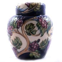 Philip Gibson for Moorcroft Pottery, a large 'The Tempest' pattern ginger jar and cover