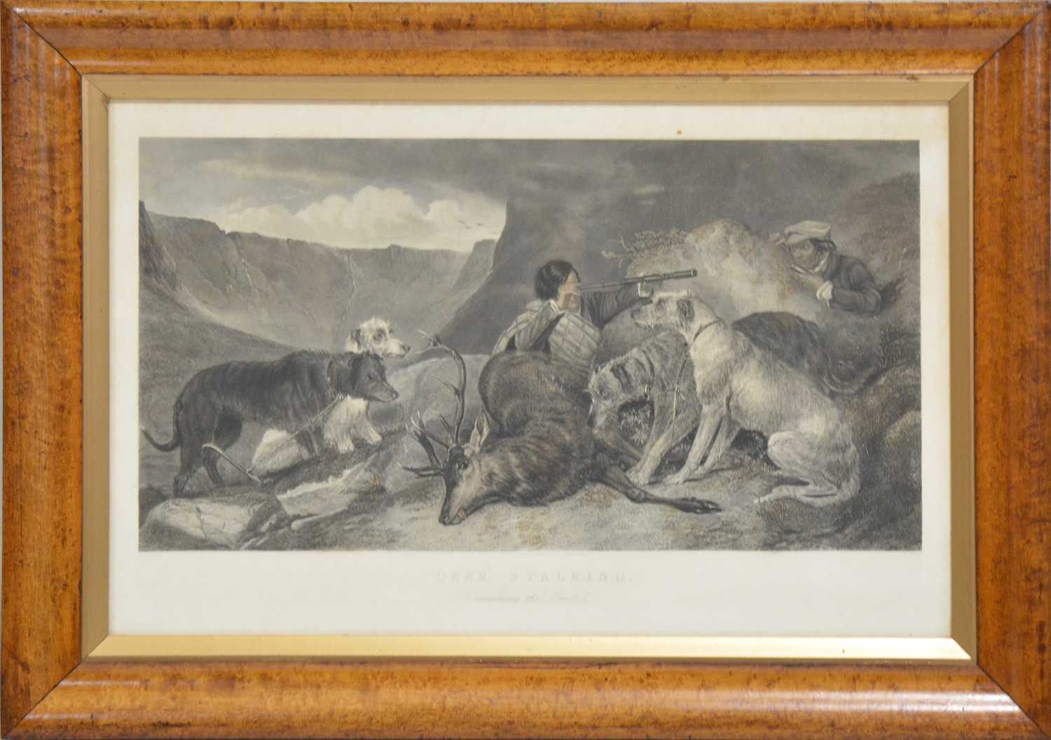 Lucas after Ansdell, Deer Stalking, and two other engravings, - Image 5 of 6