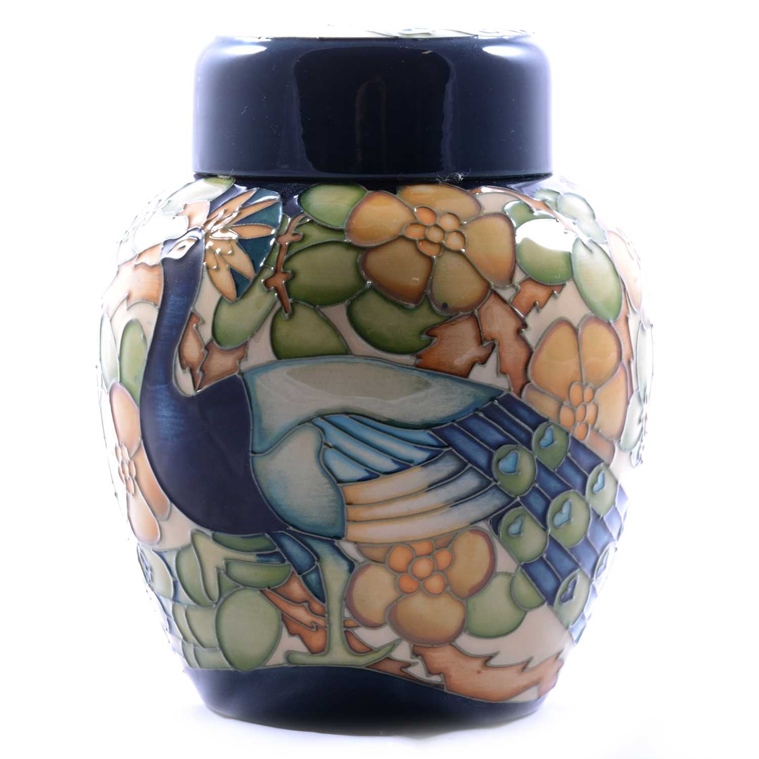 Nicola Slaney for Moorcroft Pottery, a large 'Blackwell' pattern ginger jar and cover