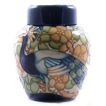 Nicola Slaney for Moorcroft Pottery, a large 'Blackwell' pattern ginger jar and cover