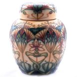 Rachel Bishop for Moorcroft Pottery, a large 'Star of Bethlehem' ginger jar and cover