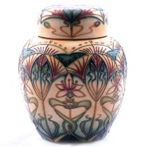 Rachel Bishop for Moorcroft Pottery, a large 'Star of Bethlehem' ginger jar and cover