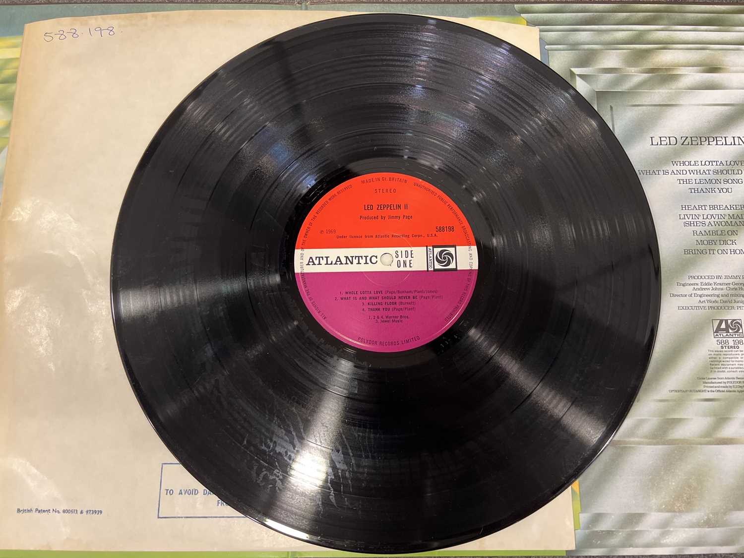 Led Zeppelin, I/ II/ and III LPs, Plum Atlantic labels - Image 7 of 12
