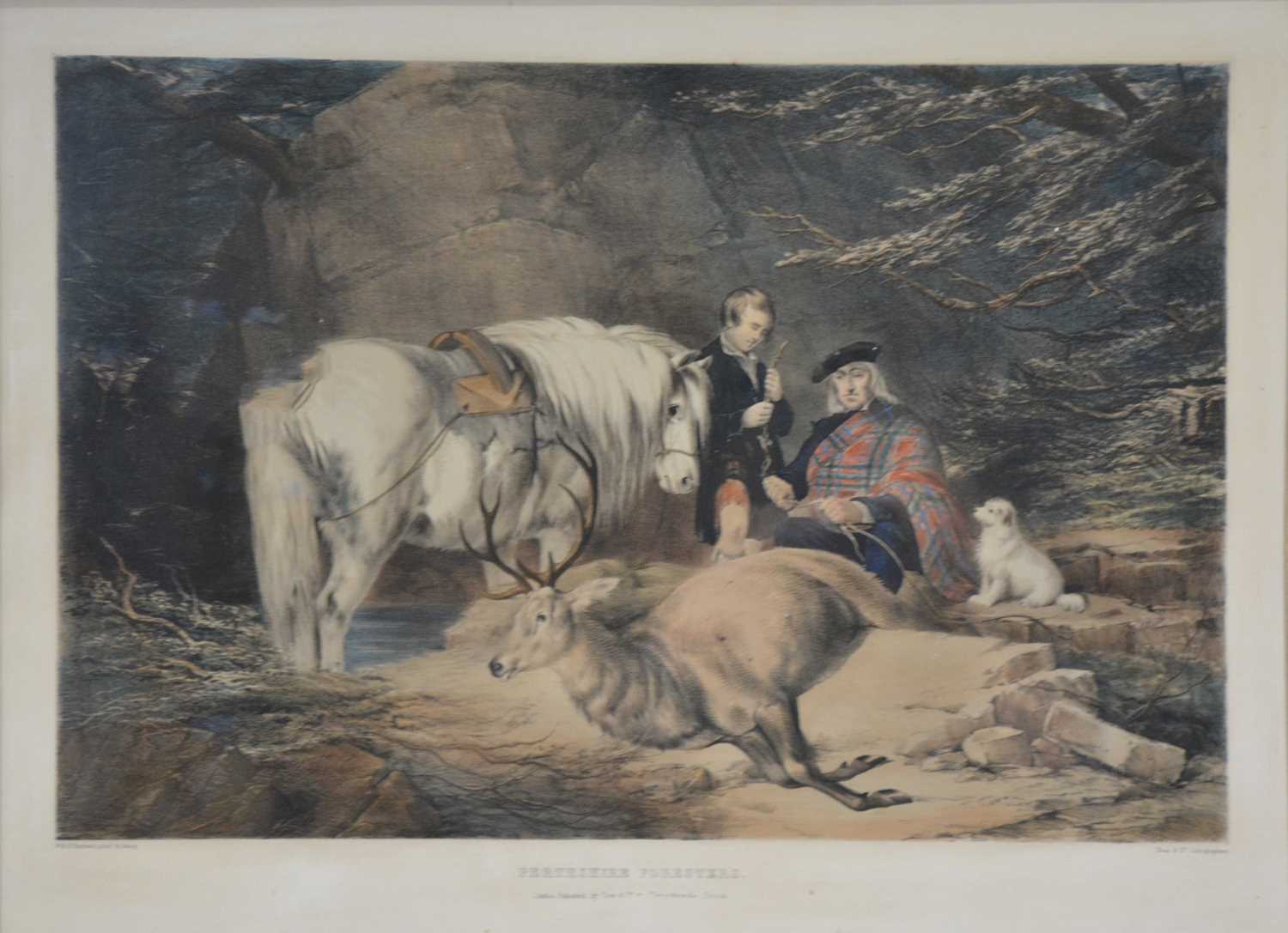 Lucas after Ansdell, Deer Stalking, and two other engravings, - Image 3 of 6