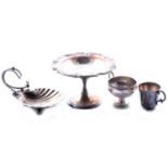 Small collection of silver and plated ware,