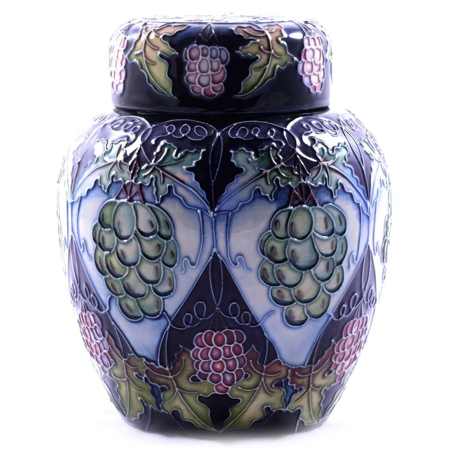 Rachel Bishop for Moorcroft Pottery, a large 'Sonoma' pattern ginger jar and cover
