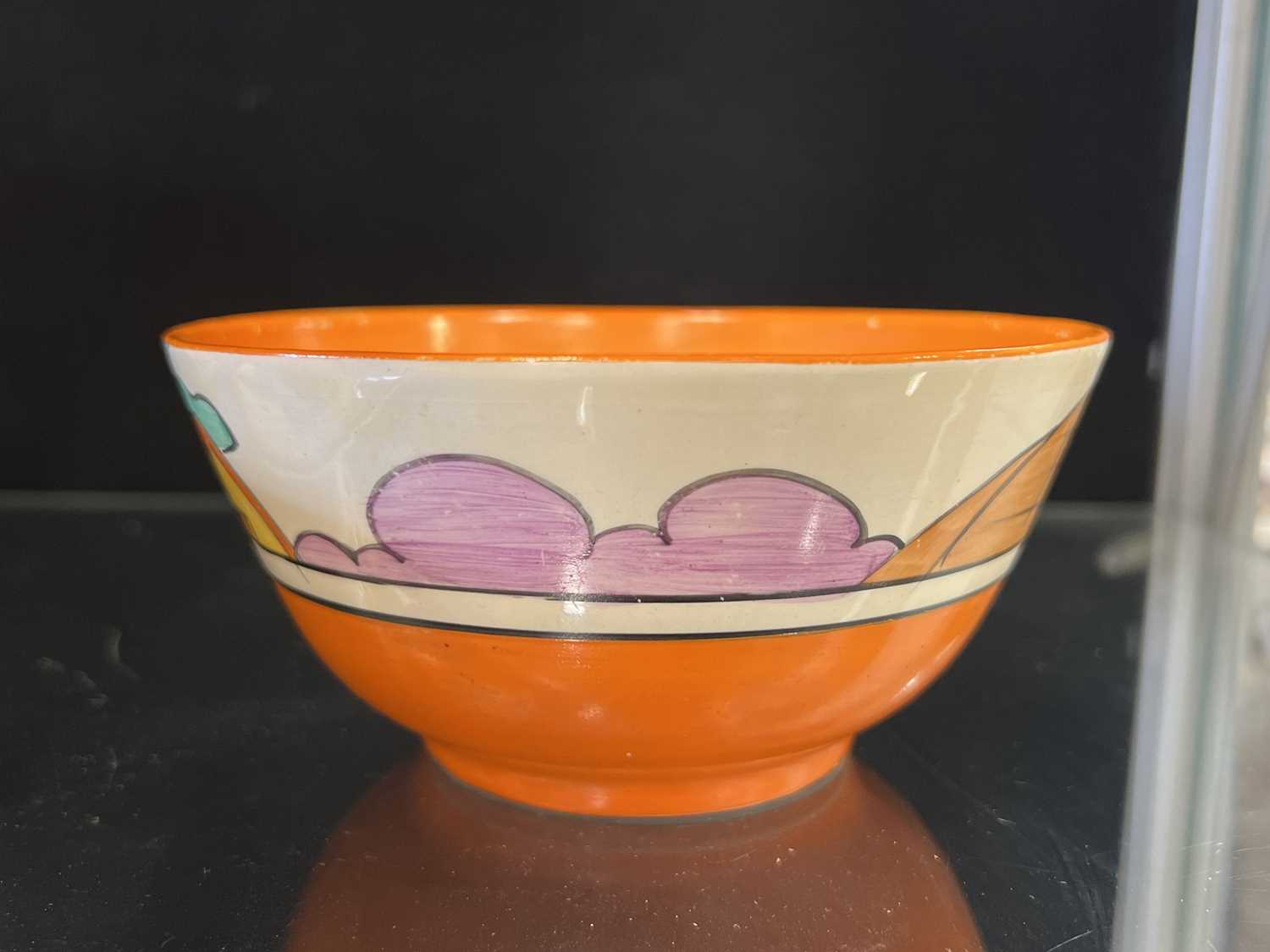 Clarice Cliff, an ‘Orange Roof’ pattern bowl - Image 3 of 9