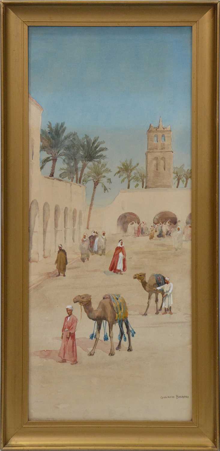 Giovanni Barbaro, Arabian town scenes, a pair, - Image 4 of 4