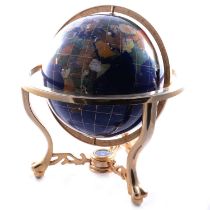 Modern gemstone globe,
